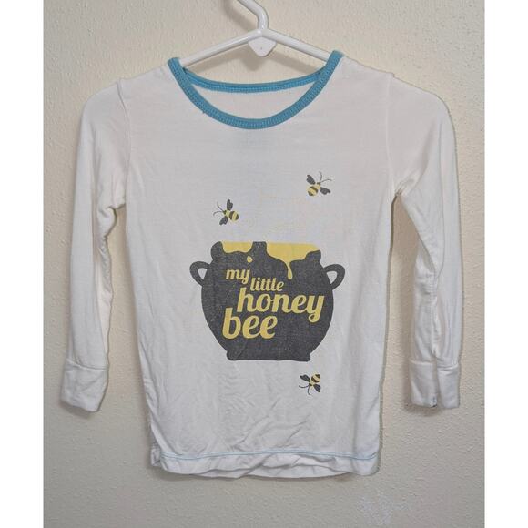 Kickee Pants Bamboo My Little Honey Bee Long Sleeve Pajama Top Unisex size 3T - Picture 1 of 4